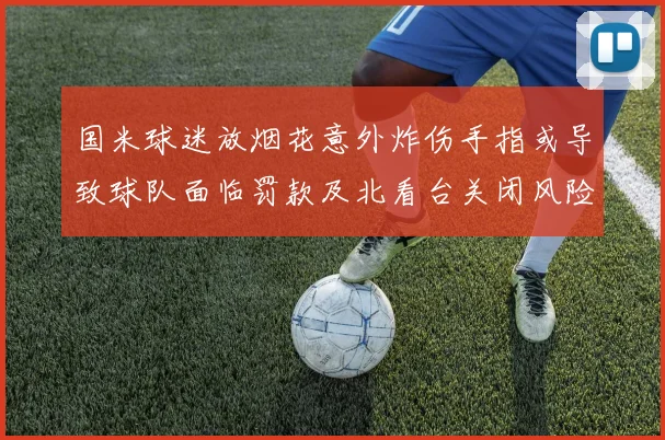 国米球迷放烟花意外炸伤手指或导致球队面临罚款及北看台关闭风险